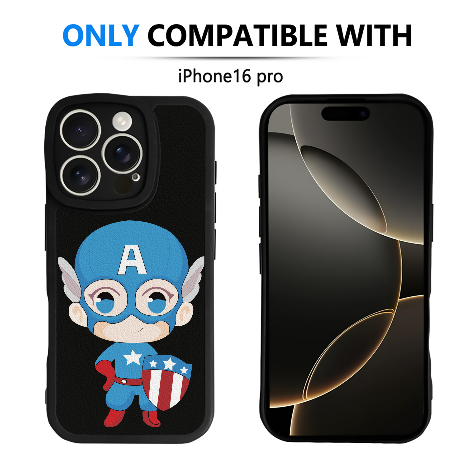 （画像用） アベンジャーズ The Avengers 【iPhone 16シリーズ対応】シリコンスマホケース（レザー調） 材質：シリコン